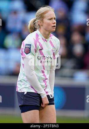 Manchester, Regno Unito. 5th Mar, 2023. Julie Blakstad di Manchester City durante la partita della Super League femminile di fa all'Academy Stadium di Manchester. Il credito per le immagini dovrebbe essere: Andrew Yates/Sportimage Credit: Sportimage/Alamy Live News Foto Stock