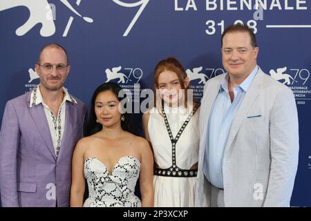 'La balena' Venezia 2022 fototuta Brendan Fraser Sadie Sink Darren Aronofsky Hong Chau Foto Stock