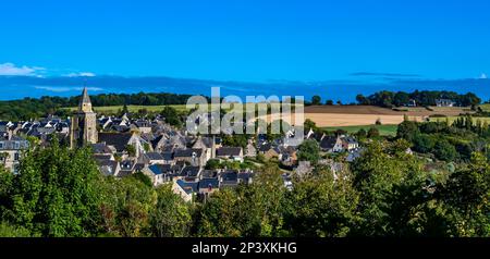 Pittoresco villaggio bretone Saint Suliac nel dipartimento Ille et Vilaine in Bretagna, Francia Foto Stock