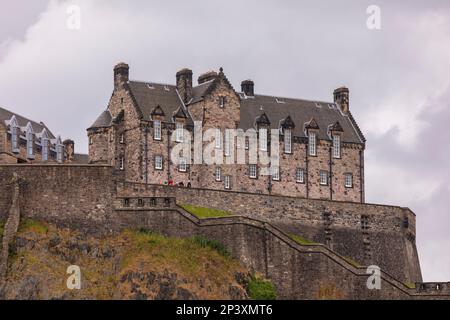 EDIMBURGO, SCOZIA, EUROPA - Castello di Edimburgo, su Castle Rock. Foto Stock