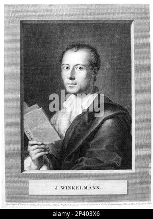 Il teorista d'arte e archeologo tedesco JOHANN Joachim WINCKELMANN ( Stendal 1717 - Trieste 1768 ). Incisione di un ritratto di Jacques Louis Copia ( 1764 - 1799 ) , Da un'opera di Bonaventura Salesa basata su un ritratto di ANTON RAPHAEL MENGS - NEOCLASSICO - NEOCLASSICISMO - NEOCLASSICO - NEOCLASSICO - NEOCLASSICO - neoclassico - ARCHEOLOGO - ARCHEOLOGIA - ritratto - incisione - incisione - incisione - Winkelmann - GAY - omosessuale - omosessualità - omosessualità ---- Archivio GBB Foto Stock