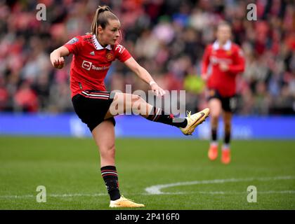 Leigh, Regno Unito. 5th Mar, 2023. Ella Toone del Manchester United durante la partita della fa Women's Super League al Leigh Sports Village, Leigh. Il credito dell'immagine dovrebbe essere: Gary Oakley/Sportimage Credit: Sportimage/Alamy Live News Foto Stock