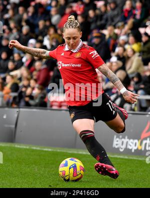 Leigh, Regno Unito. 5th Mar, 2023. Leah Galton del Manchester United durante la partita della fa Women's Super League al Leigh Sports Village, Leigh. Il credito dell'immagine dovrebbe essere: Gary Oakley/Sportimage Credit: Sportimage/Alamy Live News Foto Stock