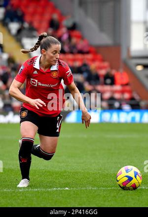 Leigh, Regno Unito. 5th Mar, 2023. Ona Batlle del Manchester United durante la partita della fa Women's Super League al Leigh Sports Village, Leigh. Il credito dell'immagine dovrebbe essere: Gary Oakley/Sportimage Credit: Sportimage/Alamy Live News Foto Stock