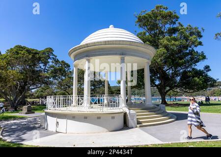 Rotunda al Balmoral Beach Sydney, costruito nel 1930, ospita band e matrimoni, Sydney, NSW, Australia Foto Stock