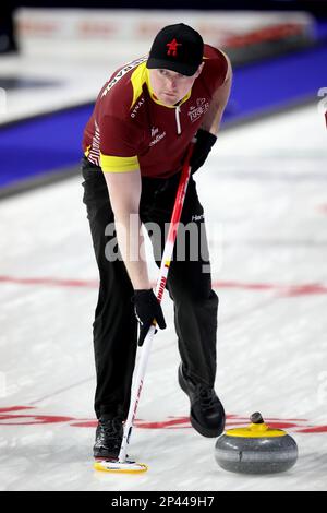 Londra, Canada. 05th Mar, 2023. Christian Smitheram del team Nunavut. Credit: Luke Durda/Alamy Live News Foto Stock