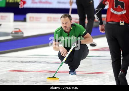 Londra, Canada. 05th Mar, 2023. Mike Armstrong del team Saskatchewan. Credit: Luke Durda/Alamy Live News Foto Stock