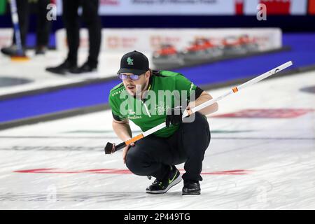 Londra, Canada. 05th Mar, 2023. Brennen Jones del team Saskatchewan. Credit: Luke Durda/Alamy Live News Foto Stock