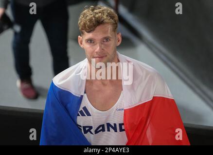 Istanbul, Turchia. 02nd Mar, 2023. Kevin Mayer di Francia, finale 1000m uomini Heptathlon durante i Campionati europei di atletica indoor 2023 il 2 marzo 2023 all'Atakoy Arena di Istanbul, Turchia. Foto di Laurent Lairys/ABACAPRESS.COM Credit: Abaca Press/Alamy Live News Foto Stock