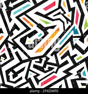 Graffiti pattern senza giunture Illustrazione Vettoriale