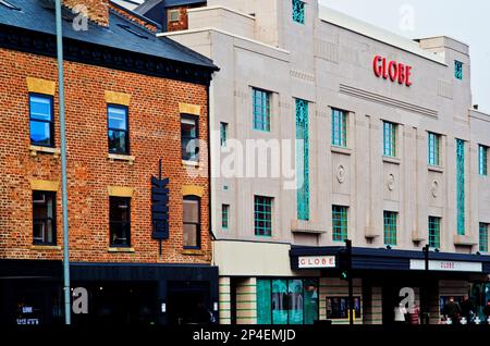 Il rinnovato Globe Theatre, Stockton on Tees, Cleveland, Inghilterra, il Beatle suonò qui nel 1963 il dat John F Kennedy fu assassino Foto Stock