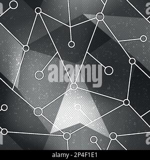 Modello tecnologico senza cuciture. Illustrazione Vettoriale