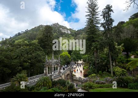 Quinta da Regaleira, Sintra, Portogallo Foto Stock