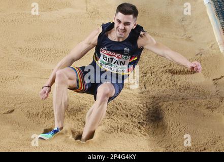 Gabriel Bitan di Romania durante i Campionati europei di atletica indoor 2023 il 5 marzo 2023 all'Atakoy Arena di Istanbul, Turchia - Foto Laurent Lairys / DPPI Foto Stock