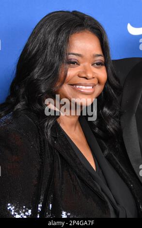 Beverly Hills, California, USA 5th Marzo 2023 attrice Octavia Spencer posa in sala stampa alla 37th Annual American Society of Cinematographers al Beverly Hilton il 5 Marzo 2023 a Beverly Hills, California, USA. Mandy è la prima donna a vincere l'American Society of Cinematographers Award per il Feature Competition. Foto di Barry King/Alamy Live News Foto Stock