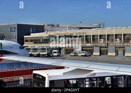 Aeroporto, Catania, Sicilia, Italia Foto Stock