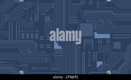 Sfondo della scheda elettronica. Disegno tecnologico concetto astratto illustrazione vettoriale. Sfondo vettoriale. Illustrazione Vettoriale