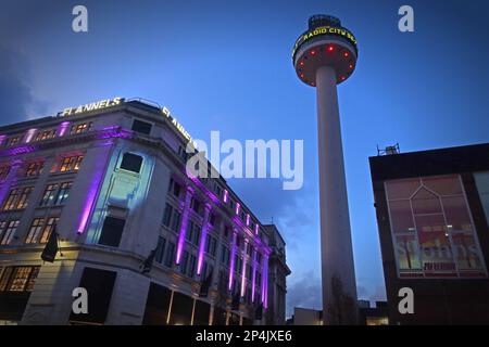 Flannels negozio di punta Liverpool, 15 Parker Street, Liverpool, Merseyside, Inghilterra, REGNO UNITO, L1 1DJ Foto Stock
