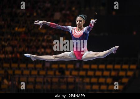 Odine Achampong (Gran Bretagna). Campionato europeo di Monaco 2022: Ginnastica artistica, finali della squadra femminile Foto Stock