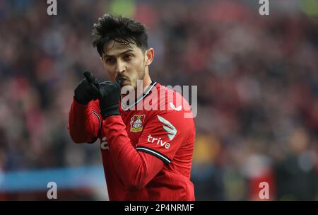 Leverkusen, Germania. 05th Mar, 2023. Sardar Azmoun (Bayer), Leverkusen, Germania. 05th Mar, 2023. 1. Bundesliga, giorno 23, Bayer 04 Leverkusen-Hertha BSC Berlin. LE NORMATIVE DFL VIETANO QUALSIASI USO DI FOTOGRAFIE COME SEQUENZE DI IMMAGINI E/O QUASI-VIDEO Credit: Juergen Schwarz/Alamy Live News Foto Stock