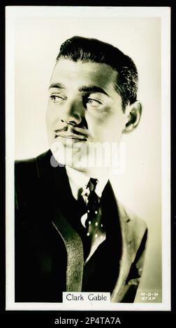 Ritratto di Clark Gable - Cigarette Vintage Card 04 Foto Stock