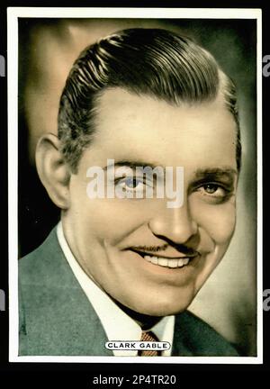 Ritratto di Clark Gable - Cigarette Vintage Card 03 Foto Stock