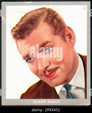 Ritratto di Clark Gable - Cigarette tedesca vintage Card 03 Foto Stock