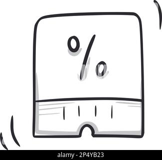 Buono bonus buono icona doodle. Buono regalo icona disegnata a mano stile schizzo. Programma di fedeltà, concetto disegnato da doodle regalo. Illustrazione vettoriale. Illustrazione Vettoriale