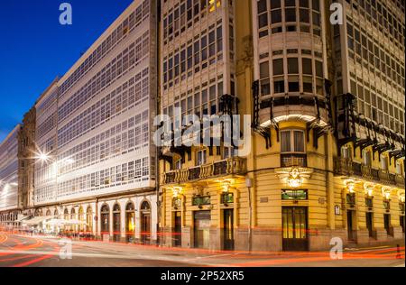 Casa del Rey, Avenida de Montoto, città di La Coruña, Galizia, Spagna Foto Stock