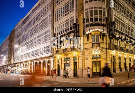 Casa del Rey, Avenida de Montoto, città di La Coruña, Galizia, Spagna Foto Stock