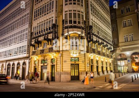 Casa del Rey, Avenida de Montoto, città di La Coruña, Galizia, Spagna Foto Stock