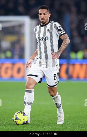 Roma, Italia. 05th Mar, 2023. Danilo della Juventus FC durante la Serie A match tra Roma e Juventus allo Stadio Olimpico, Roma, Italia il 5 marzo 2023. Credit: Giuseppe Maffia/Alamy Live News Foto Stock