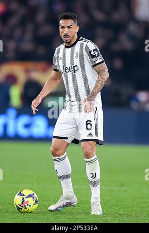 Roma, Italia. 05th Mar, 2023. Danilo della Juventus FC durante la Serie A match tra Roma e Juventus allo Stadio Olimpico, Roma, Italia il 5 marzo 2023. Credit: Giuseppe Maffia/Alamy Live News Foto Stock