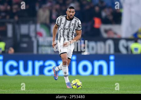 Roma, Italia. 05th Mar, 2023. Bremer della Juventus FC durante la Serie A match tra Roma e Juventus allo Stadio Olimpico di Roma il 5 marzo 2023. Credit: Giuseppe Maffia/Alamy Live News Foto Stock