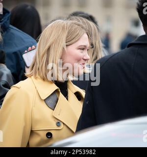 Lea Seydoux Paris Fashion Week - Haute Couture Fashion Autumn Winter 2010  11 - Jean Paul Gaultier - Outside Arrivals Paris Stock Photo - Alamy