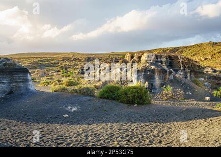 Città stratificata di Lanzarote. Isole Baleari. Spagna. Foto Stock