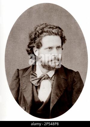 Il celebre poeta italiano Giosuè CARDUCCI ( 1835 - 1907 ) , Premio NOBEL per la Letteratura nel 1906 - POETA - POESIA - POESIA - LETTERATURA - Premio Nobel - ritratto - ritratto - letterato - cravatta - cravatta - fiocco - barba - colletto - colletto - Giosue' --- Archivio GBB Foto Stock