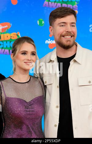 Los Angeles, California. 4th Mar, 2023. Ospite, MrBeast, Jimmy Donaldson al Arrivi per Nickelodeon Kids' Choice Awards, Microsoft Theater, Los Angeles, CA 4 marzo 2023. Credit: Priscilla Grant/Everett Collection/Alamy Live News Foto Stock