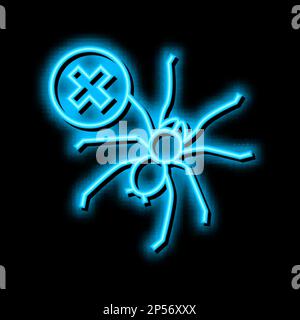 figura dell'icona di incandescenza al neon del comando crociera Illustrazione Vettoriale