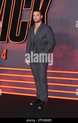 Londra, Regno Unito. 6th Mar, 2023. David Sancementi alla prima britannica di John Wick Chapter 4, a Cineworld Leicester Square, Londra. Credit: Nils Jorgensen/Alamy Live News Foto Stock