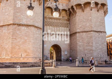 Serrano torri,Valencia,Spagna. Foto Stock