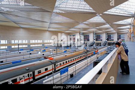 Saragozza, Aragona, Spagna: Delicias Stazione ferroviaria Foto Stock