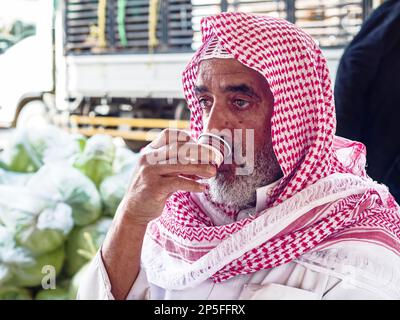 Tempo del tè Saudita Foto Stock