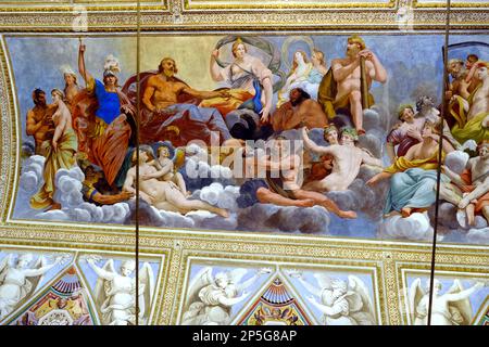 Galleria degli specchi di Palazzo Ducale a Mantova Foto Stock