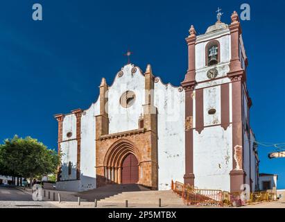 Se (Cattedrale), esterno manuelino, a Silves, quartiere Faro, Algarve, Portogallo Foto Stock