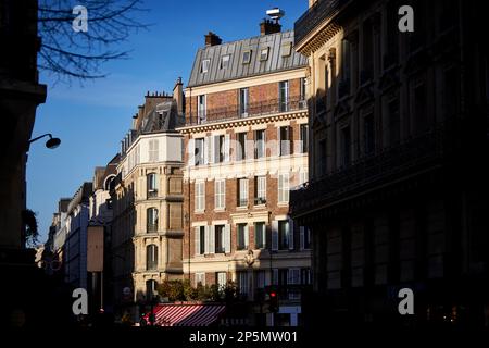 Appartamenti tipici a Parigi Foto Stock