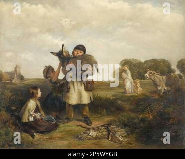 The PET of the Common, John Callcott Horsley (Londra, Inghilterra, 1817 - 1903) 1853 Foto Stock