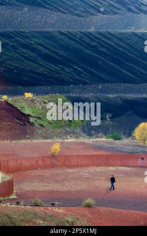 Vulcano Croscat,Garrotxa Parco naturale,la provincia di Girona. La Catalogna. Spagna Foto Stock