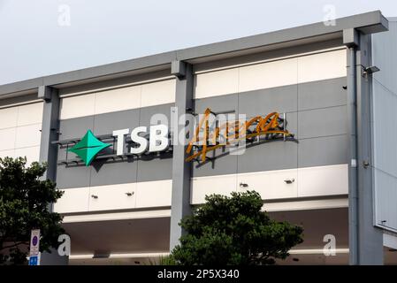 TSB Bank Arena (precedentemente noto come Queens Wharf Events Centre), arena al coperto a Wellington, Nuova Zelanda. Foto Stock