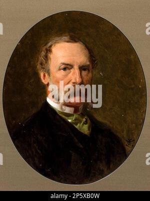 Autoritratto, Sir John Tenniel (Londra, Inghilterra, 1820 - 1914) 1882 Foto Stock